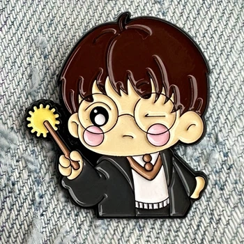 Значок пін Harry Potter (Harry With a Wand Magic)