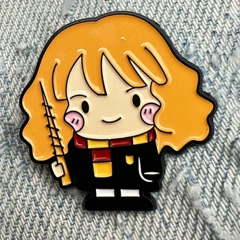 Значок пін Harry Potter (Hermione With A Magic Wand)