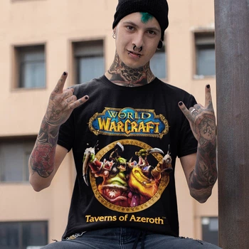 Футболка унісекс World Of Warcraft (Taverns Of Azeroth) 4XL чорний