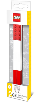 Набір гелевих ручок LEGO Classic 2 шт Червоний (ZES4895028516758)