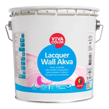 Лак для деревянных стен и потолка Vivacolor Lacquer Wall Akva 2,7 л