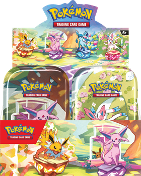 Набір Pokémon TCG: Scarlet & Violet - Prismatic Evolutions - Mini Tin Bundle 8 шт (10196214105468)
