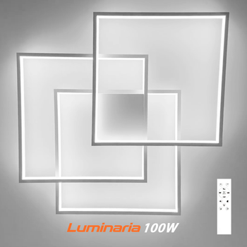 Управляемая LED люстра CALLISTA 100W 3S белая Luminaria светодиодная с пультом ДУ 8500Lm 220V 550×550×75мм