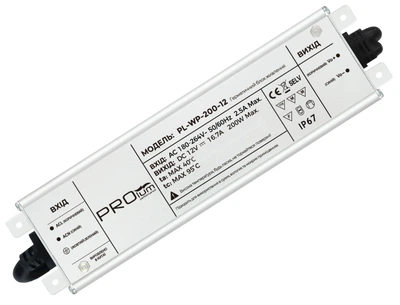 Блок питания PROLUM 12V 200W 16.7А Series "WPS"