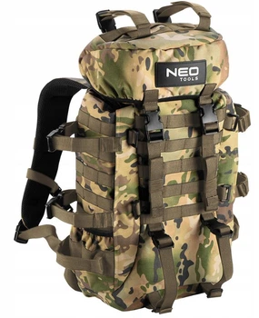 Похідний туристичний рюкзак 30 л Neo Tools камуфляж (84-325)