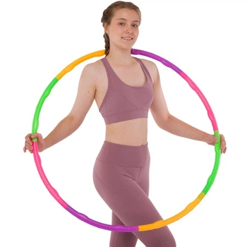 Обруч детский разборной 8 секций d-86 см пластик Хула Хуп Hula Hoop Zelart FI-154165