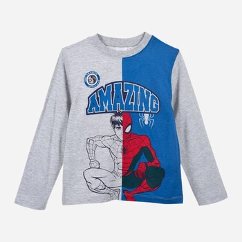 Детский лонгслив для мальчика Disney Spiderman HY10034.LGREY 104 см Светло-Серый (3609088179041)