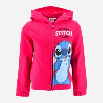 Дитяча тепла толстовка з капюшоном для дівчинки Disney Lilo & Stitch HY10156.FUSHIA 116 см Фуксія (3609088185752)