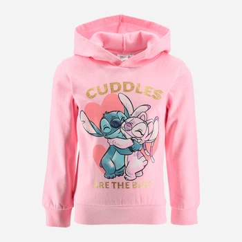 Дитяче тепле худі для дівчинки Disney Lilo & Stitch HY10171.PINK 104 см Рожеве (3609088186599)