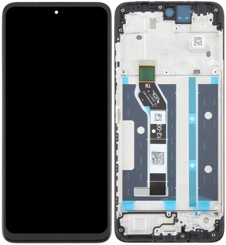 Дисплей модуль тачскрин Motorola XT2523-3 Moto G05 /XT2521-3 Moto G15 /XT2523-6 Moto E15 чорний Original PRC з рамкою