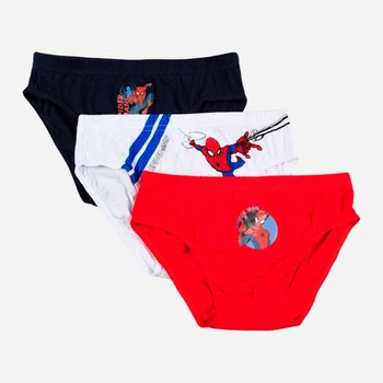 Набір дитячих трусів-сліп 3 шт для хлопчика Disney Spiderman HY30025_BOX3 98/104 см Наві/Червоний/Білий (3609088158077)