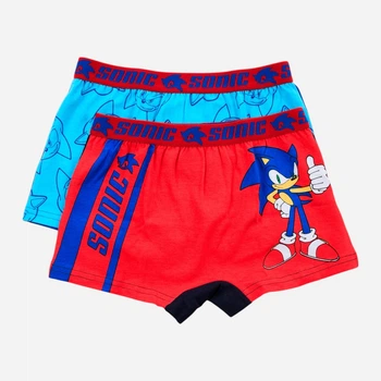 Набір дитячих трусів-боксерів 2 шт для хлопчика Disney Sonic HY30035_SET2 116/128 см Блакитний/Червоний (3609088159111)