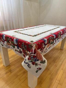 Скатерть Новогодняя гобеленовая 140 х 240 см. HOGAR