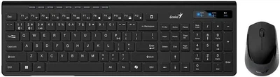 Комплект (Клавиатура и мышь) Genius iатура та миша) SlimStar 8230 Wireless Black UKR BT+2.4GHz (31340015424)