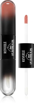 Блеск и масло 2в1 для губ Revuele Lip Gloss & Oil 2in1 Ultimate Double тон 06 Теплая карамель, 7 мл