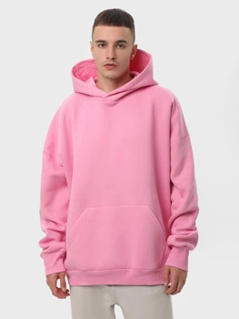 Худі утеплене оверсайз чоловіче Ray Oversize U0404M XXS-XS Рожеве (RAY2000000040561)