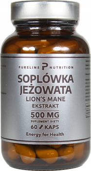 Suplement diety MedFuture Pure Nutrition Soplówka Jeżowata 500 mg 60 kapsułek (5907589312911)