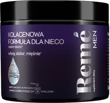 Suplement diety Reme Men Kolagenowa Formuła dla niego w proszku o smaku czarnej porzeczki 150 g (5904569253035)