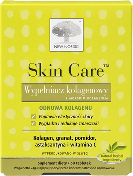Suplement diety New Nordic Skin Care Wypełniacz Kolagenowy 60 tabletek (5021807489800)