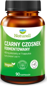 Suplement diety Naturell Czarny Czosnek Fermentowany 90 kapsułek (5904569253189)
