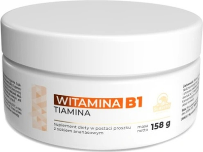 Suplement diety Slavito Witamina B1 Tiamina w proszku z sokiem ananasowym 158 g (5900588006836)