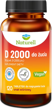 Suplement diety Naturell D 2000 120 tabletek (5904569253264)