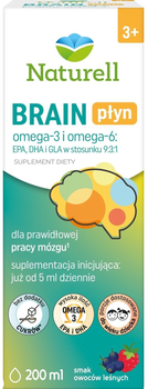 Дієтична добавка Naturell Brain Омега-3 та Омега-6 200 мл (5904569253400)