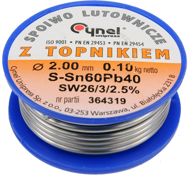 Spoiwo lutownicze Cynel Sn60Pb40 2.0 mm 100 g (5906083768187)