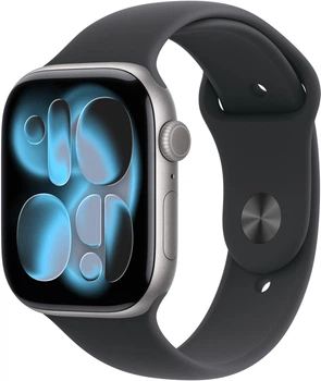 Smartwatch Apple Watch Series 11&nbsp;GPS&nbsp;46mm Aluminium Case with Black Sport Band S/M Space Grey (MEV04)