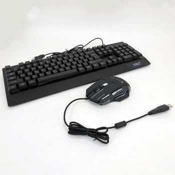 Клавіатура+мишка UKC з LED підсвічуванням від USB M-710, клавіатура ігрова з підсвічуванням та мишкою