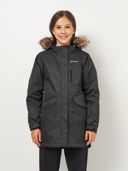 Підліткова зимова довга куртка для дівчинки Columbia Suttle Mountain II Long Insulated Jkt 2090271CLB-011 L 155-159 см Чорна (0990060273530_0198711292583)