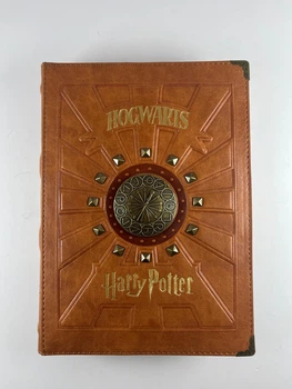 Подарунковий блокнот Wizarding World Гаррі Поттер Гоґвортс Гафелпаф рухоме коло з магнітом Harry Potter Hogwarts Hufflepuff magnet А5 Brown-Orange 257