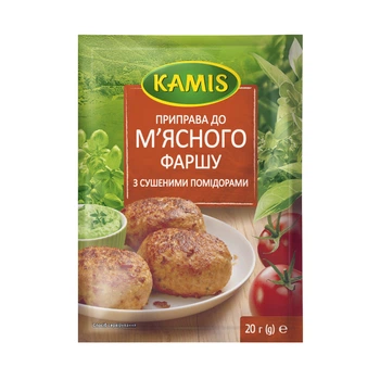 Приправа до м'ясного фаршу з сушеними помідорами 20 г Kamis(5900084280792)