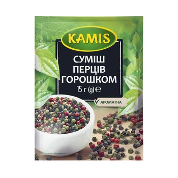 Суміш перців горошком 15г Kamis(5900084240024)