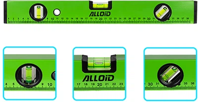 Рівень будівельний Alloid 3 капсули 40 см (LD-151040)