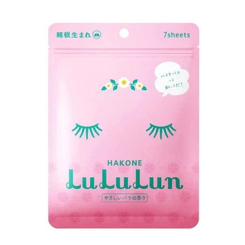 LULULUN Face Mask Hakone Rose увлажняющая маска с экстрактом розы, 7 шт