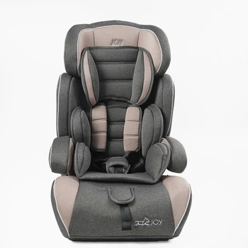Дитяче автокресло автокрісло з бустером 1-12 років Joy 8690-15, група 1/2/3, вага дитини від 9-36 кг, сіро-рожевий