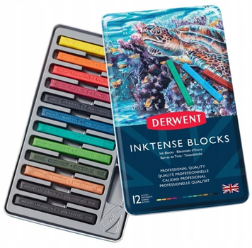  Художня пастель Derwent Inktense Blocks 12 кольорів (5028252301978)