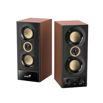 Акустическая система с деревянным корпусом Genius SP-HF520BT, 20 Вт, 80-20000 Гц, Bluetooth 5.3, Wood
