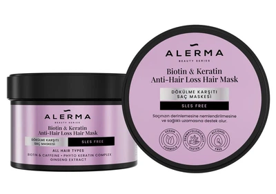 Маска ALERMA проти випадіння волосся Biotin & Keratin 240 ml (307239)