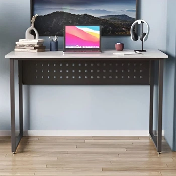 Стіл письмовий Майк Ferrum-decor 75x100x60 Чорний метал ДСП Бетон 16 мм (FRD-106507)