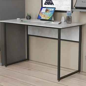Стіл письмовий Коді Ferrum-decor 75x100x70 Чорний метал ДСП Бетон 16 мм (FRD-106597)