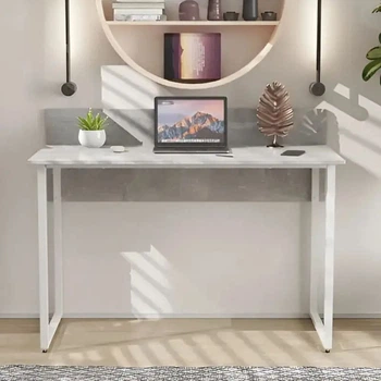 Стіл письмовий Скай Ferrum-decor 75x100x60 Білий метал ДСП Бетон 16 мм (FRD-106652)