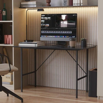 Стол письменный Line Тайм Ferrum-decor 750x1000x500 Черный металл ДСП Сосна Кембра 16 мм (FRD-104866)