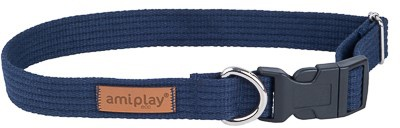 Регульований нашийник Amiplay Cotton XL Темно-синій (5907563223264)