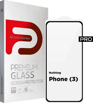 Защитное стекло ArmorStandart Pro для смартфона Nothing Phone (3) Black (ARM87829)
