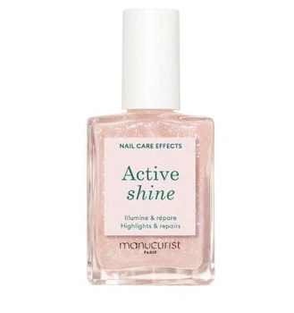 Лак для ногтей Manucurist ACTIVE SHINE– возобновление и защита, лечебное покрытие с AHA-кислотами, 15мл