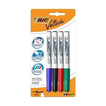 Набор маркеров для сухостираемых досок BIC Velleda 4 цвета (bc875593)