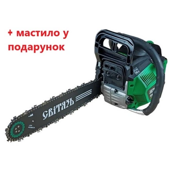 Бензопила Світязь БП-45-16 PROFESSIONAL (шина 45 см, 3.5 кВт) у ПОДАРУНОК 2 літри олії (6765)