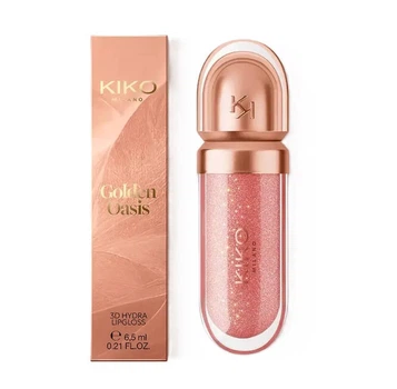 Блиск для губ Kiko Milano Golden Oasis 3d Hydra Lip Gloss 04 Brune Rose